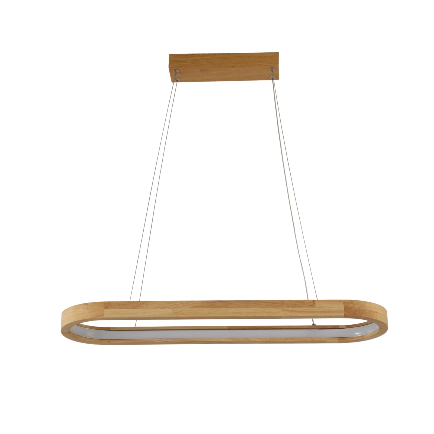 Brilagi - Lámpara colgante LED suspendida por cable UMEA WOOD LED/30W/230V 70x20 cm madera