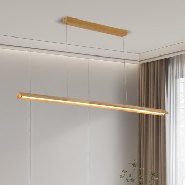 Brilagi - Lámpara colgante LED suspendida por cable UMEA WOOD LED/40W/230V 150 cm madera