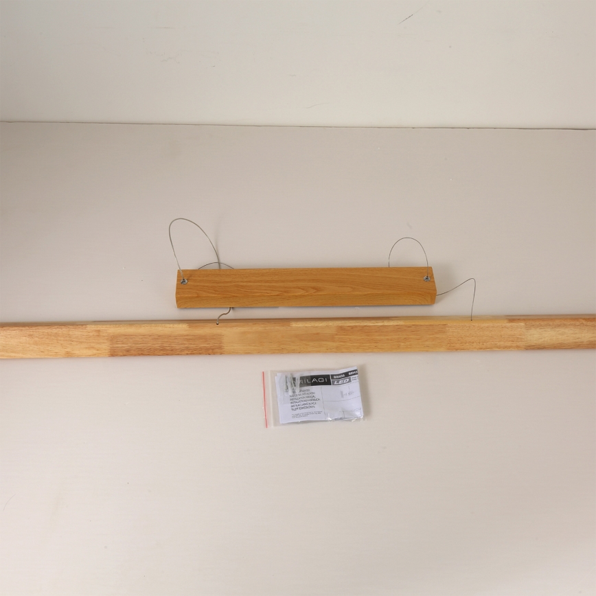 Brilagi - Lámpara colgante LED suspendida por cable UMEA WOOD LED/40W/230V 150 cm madera