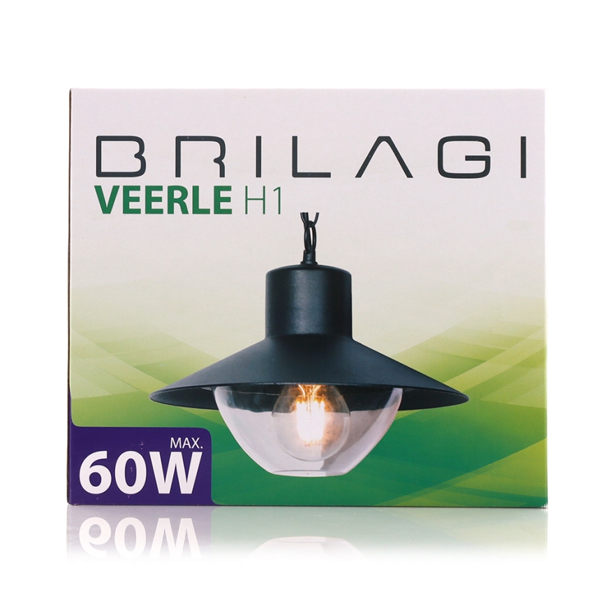 Brilagi - Lámpara colgante LED VEERLE 1xE27/60W/230V IP44