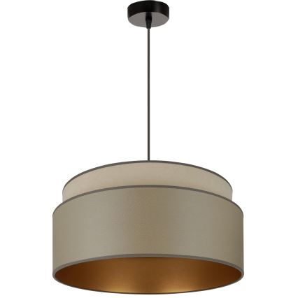 Brilagi - Lámpara colgante con cable OREGON VEGE 1xE27/15W/230V diámetro 45 cm gris