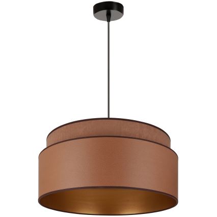 Brilagi - Lámpara colgante con cable OREGON VEGE 1xE27/15W/230V diámetro 45 cm marrón