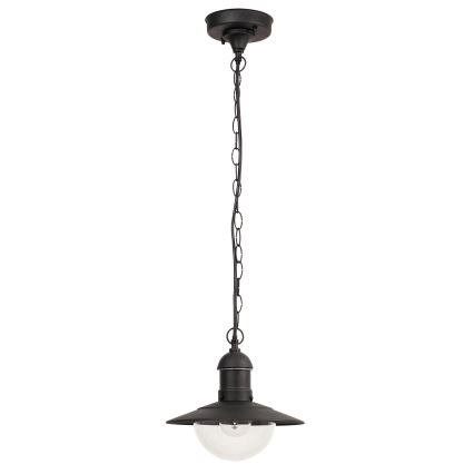 Brilagi - Lámpara colgante para exterior MOLDE 1xE27/60W IP44 negra