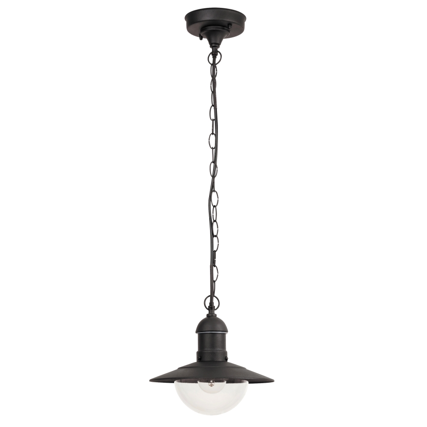 Brilagi - Lámpara colgante para exterior MOLDE 1xE27/60W IP44 negra