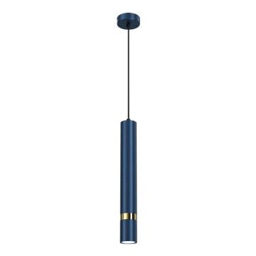 Brilagi - Lámpara colgante POKER 1xGU10/25W/230V azul/dorado