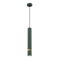 Brilagi - Lámpara colgante POKER 1xGU10/25W/230V verde/dorado