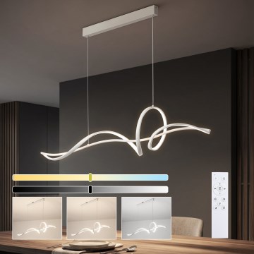 Brilagi - Lámpara colgante regulable de cable SIGNATURE LED/55W/230V 3000-6000K 120x23 cm blanco + control remoto