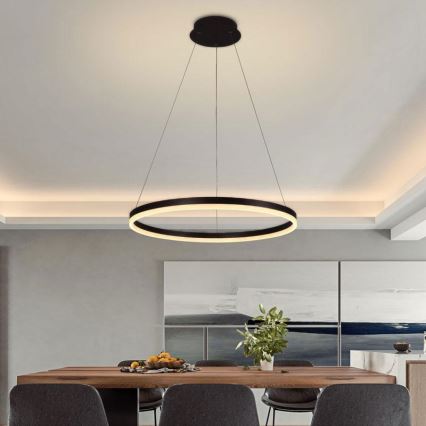 Brilagi - Lámpara colgante LED regulable con cable CIRCLE LED/42W/230V 3000-6500K Ø 60 cm + control remoto