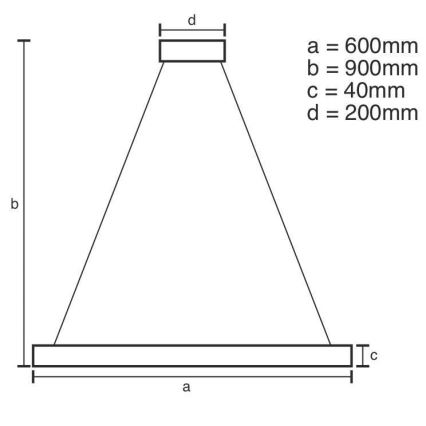 Brilagi - Lámpara colgante LED regulable con cable CIRCLE LED/42W/230V 3000-6500K Ø 60 cm + control remoto
