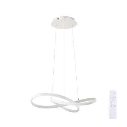 Brilagi - Lámpara colgante LED regulable en cable INFINITY LED/55W/230V 3000-6000K 50x50 cm blanca + mando a distancia