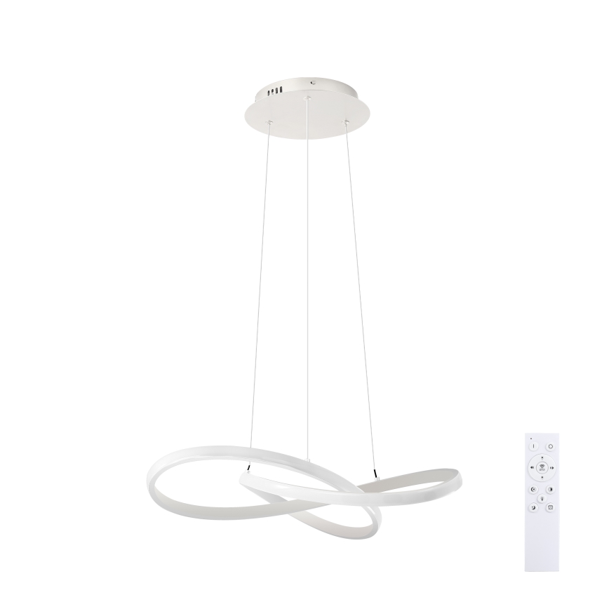 Brilagi - Lámpara colgante LED regulable en cable INFINITY LED/55W/230V 3000-6000K 50x50 cm blanca + mando a distancia