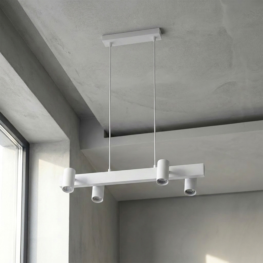 BRILAGI - Lámpara colgante regulable LED RGBW de cable SELE 4xGU10/6,5W/230V 2700-6500K blanco