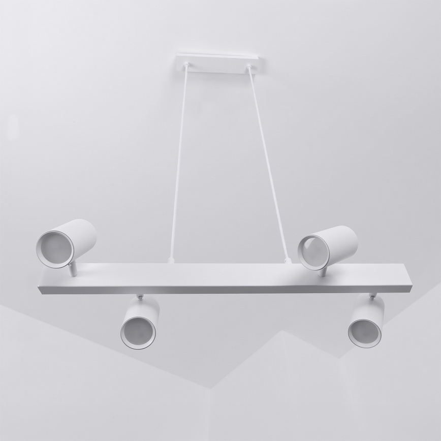 BRILAGI - Lámpara colgante regulable LED RGBW de cable SELE 4xGU10/6,5W/230V 2700-6500K blanco