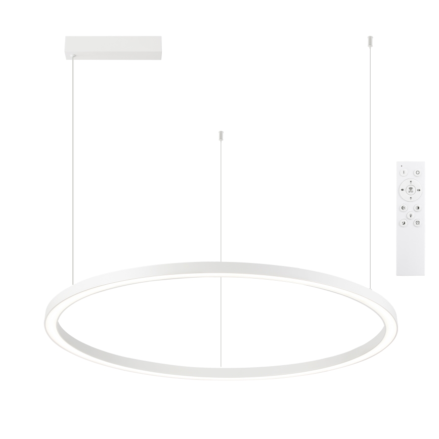 Brilagi - Lámpara colgante LED regulable con cable PORTOFINO LED/60W/230V 3000-6000K Ø 80 cm blanca + mando a distancia