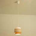 Brilagi - Lámpara colgante RESNA con cable 1xE27/60W/230V Ø 20 cm crema/beige