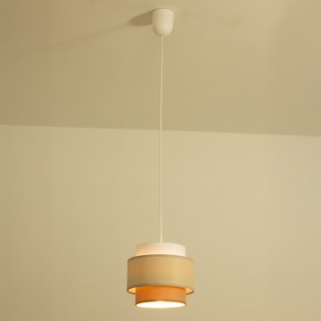 Brilagi - Lámpara colgante RESNA con cable 1xE27/60W/230V Ø 20 cm crema/beige