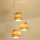 Brilagi - Lámpara colgante RESNA con cable 3xE27/60W/230V, diámetro 45 cm, marrón/beige