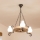 Brilagi - Lámpara colgante ROATA con cadena 3xE14/40W/230V roble