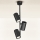 Brilagi - Lámpara colgante SELE VERTICAL 3xGU10/30W/230V negro