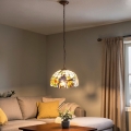 Brilagi - Lámpara colgante Tiffany de vitral con cadena JUNGLE 1xE27/60W/230V Ø 40 cm