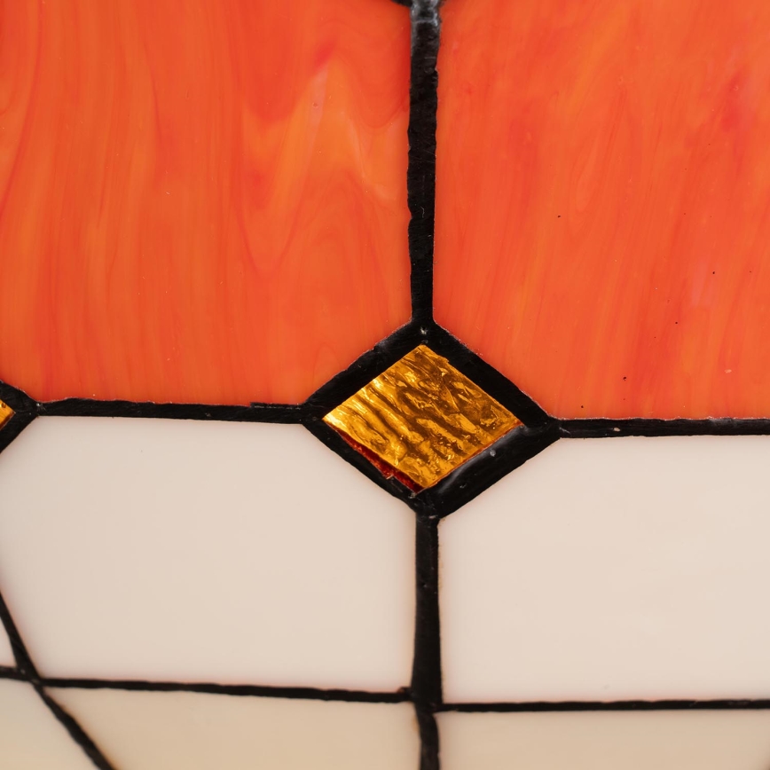Brilagi - Lámpara colgante Tiffany de vitral con cadena SIENNA 3xE27/60W/230V Ø 50 cm