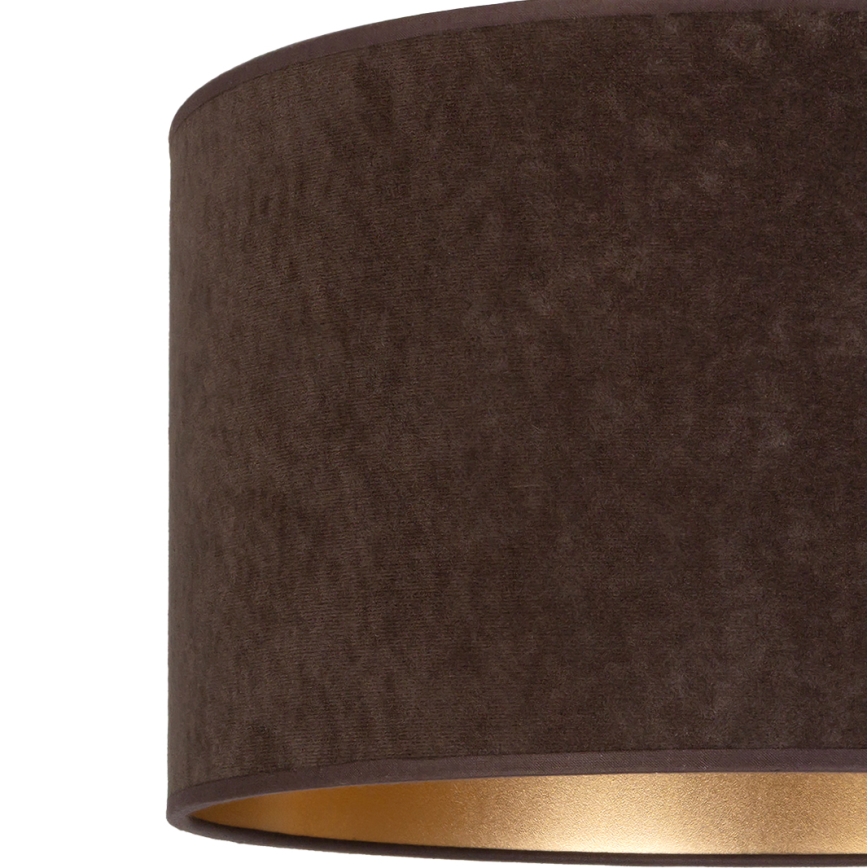 Brilagi - Lámpara colgante VELVET con cable 1xE27/60W/230V diámetro 40 cm marrón/dorado