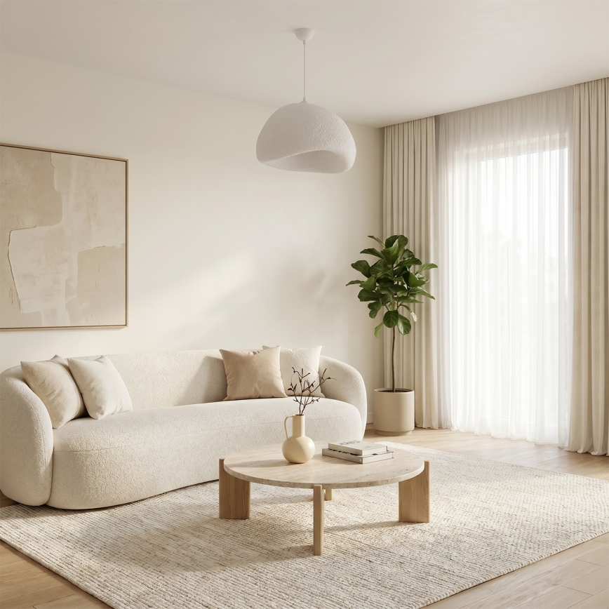 Brilagi - Lámpara colgante WABI SABI 1xE27/40W/230V Ø 50 cm blanca