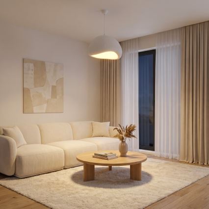 Brilagi - Lámpara colgante WABI SABI 1xE27/40W/230V Ø 50 cm blanca