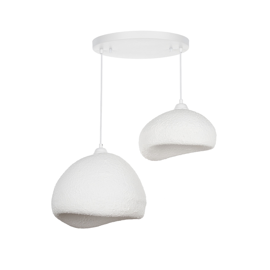 Brilagi - Lámpara colgante WABI SABI 2xE27/40W/230V Ø 70 cm blanca