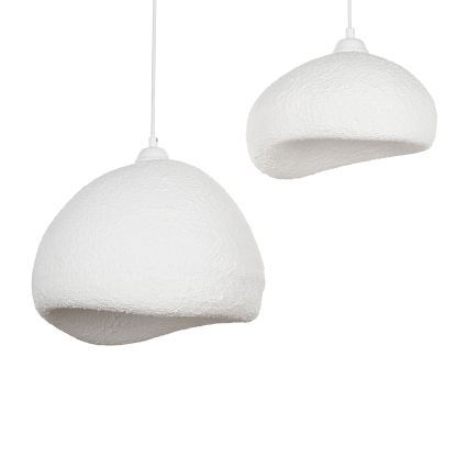 Brilagi - Lámpara colgante WABI SABI 2xE27/40W/230V Ø 70 cm blanca