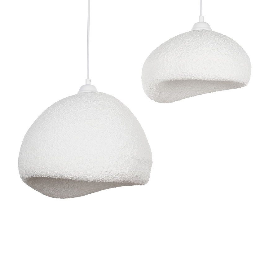 Brilagi - Lámpara colgante WABI SABI 2xE27/40W/230V Ø 70 cm blanca