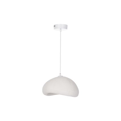 Brilagi - Lámpara colgante WABI SABI con cable 1xE27/40W/230V Ø 35 cm blanca