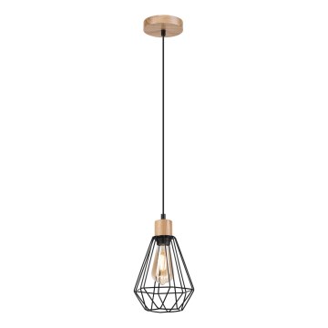 Brilagi - Lámpara colgante WOODY BASKET 1xE27/60W/230V roble