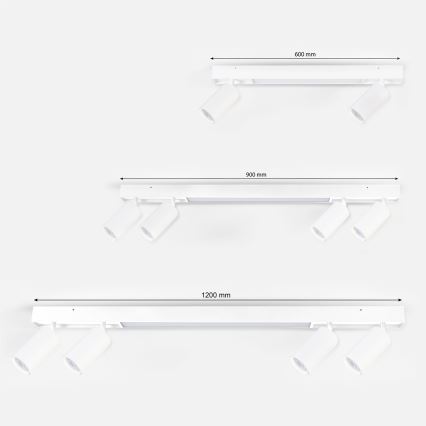Brilagi - Lámpara de 4 focos LED SELE 4xGU10/30W/230V + LED/25W blanca