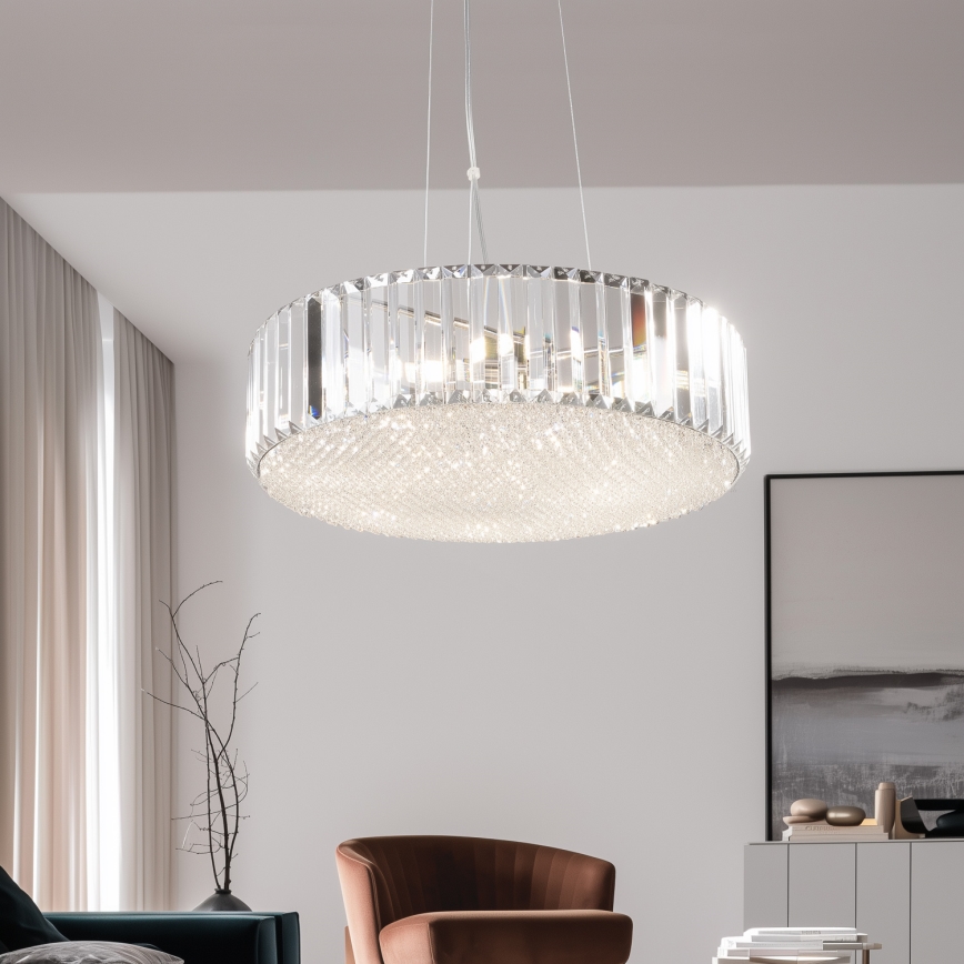 Brilagi - Lámpara de araña de cristal LED GLAMOUR sobre cable 5xG9/42W/230V