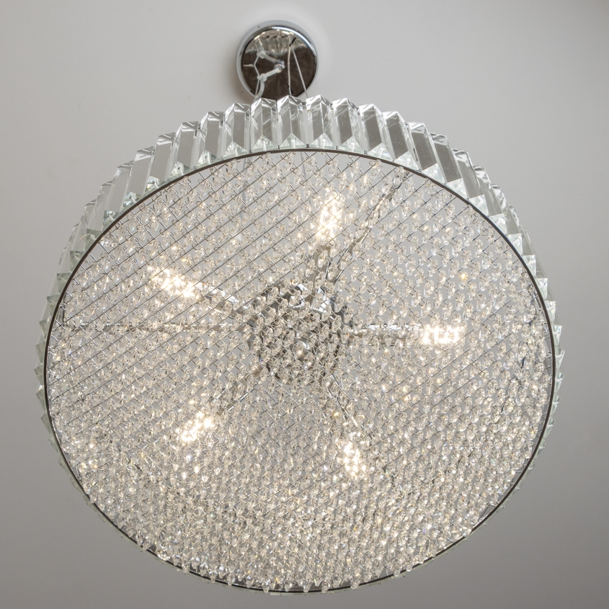 Brilagi - Lámpara de araña de cristal LED GLAMOUR sobre cable 5xG9/42W/230V