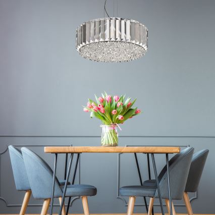 Brilagi - Lámpara de araña de cristal LED GLAMOUR sobre cable 5xG9/42W/230V