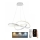 Brilagi - Lámpara de araña LED regulable COSMOWAVE LED/70W/230V 3000-6500K blanco + control remoto