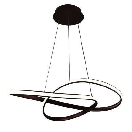 Brilagi - Lámpara de araña LED regulable COSMOWAVE LED/70W/230V 3000-6500K marrón + control remoto