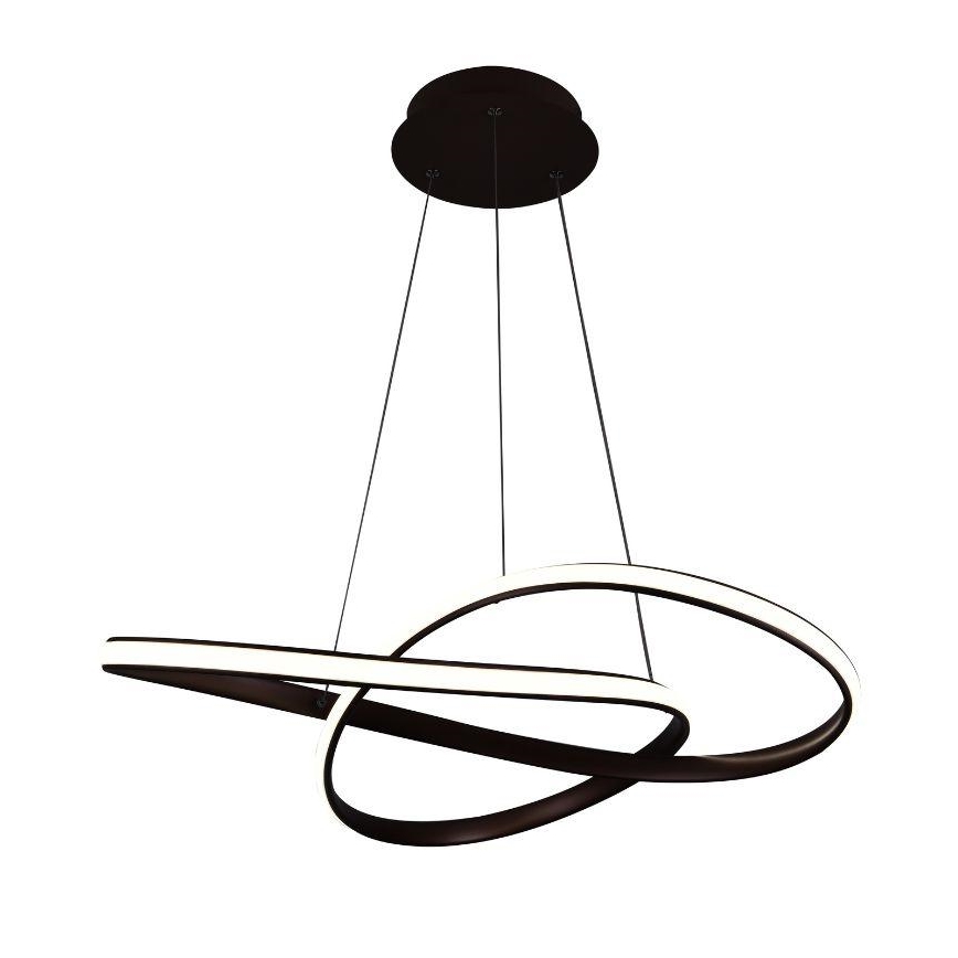 Brilagi - Lámpara de araña LED regulable COSMOWAVE LED/70W/230V 3000-6500K marrón + control remoto