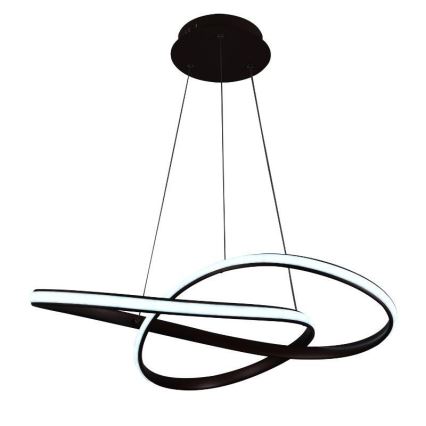 Brilagi - Lámpara de araña LED regulable COSMOWAVE LED/70W/230V 3000-6500K marrón + control remoto