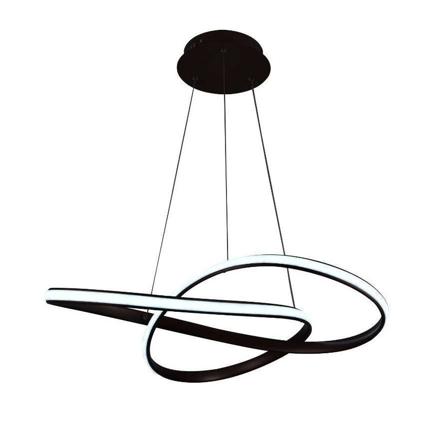 Brilagi - Lámpara de araña LED regulable COSMOWAVE LED/70W/230V 3000-6500K marrón + control remoto