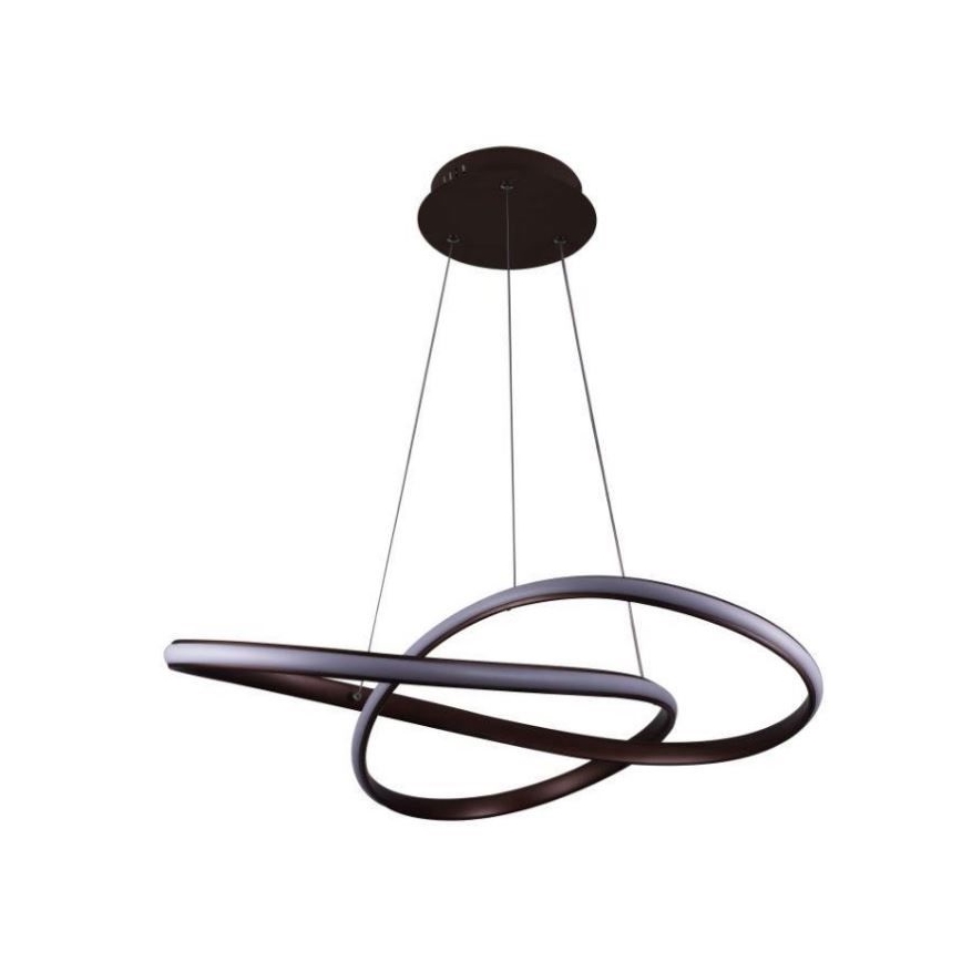 Brilagi - Lámpara de araña LED regulable COSMOWAVE LED/70W/230V 3000-6500K marrón + control remoto