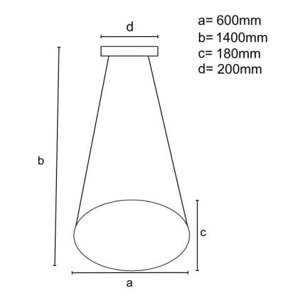 Brilagi - Lámpara de araña LED regulable COSMOWAVE LED/70W/230V 3000-6500K marrón + control remoto