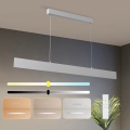Brilagi - Lámpara de araña LED regulable SLIMLINE LED/40W/230V 3000-6000K plata + control remoto