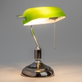 Brilagi - Lámpara de escritorio BANK OFFICE 1xE27/60W/230V negra/plateada/verde
