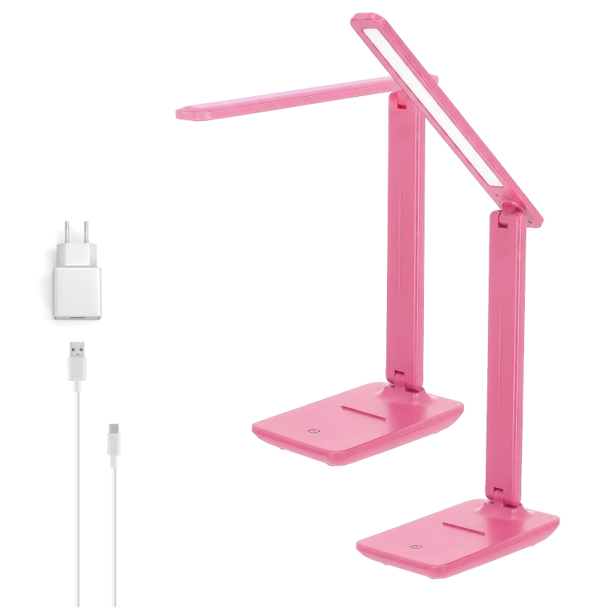 BRILAGI - Lámpara de mesa regulable MODO LED/7W/230V 3000/4000/6500K rosa