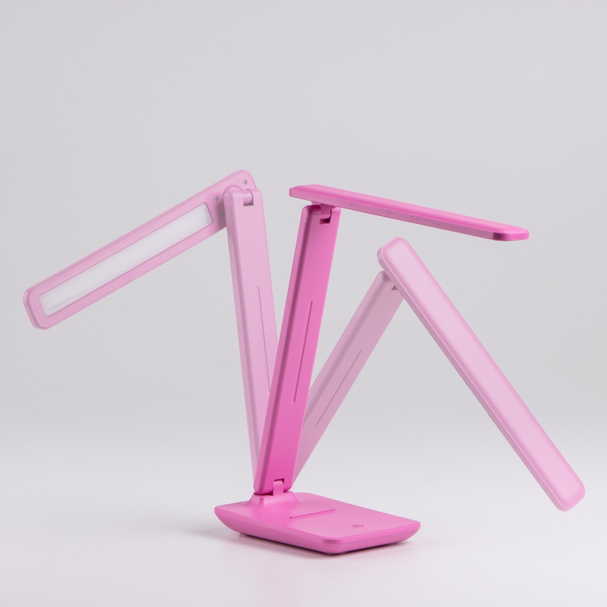 BRILAGI - Lámpara de mesa regulable MODO LED/7W/230V 3000/4000/6500K rosa