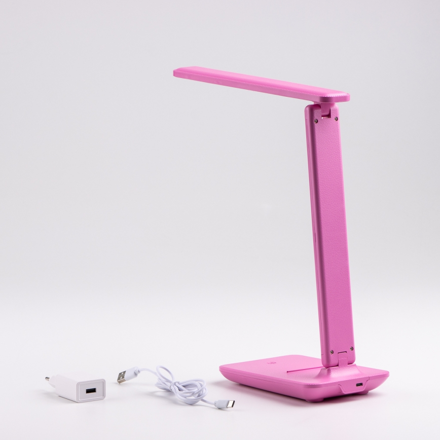 BRILAGI - Lámpara de mesa regulable MODO LED/7W/230V 3000/4000/6500K rosa