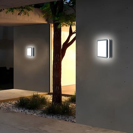 Brilagi - Lámpara de exterior LED BENE LED/18W/230V 22x22 cm antracita IP54
